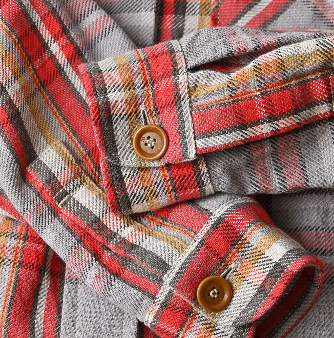 Zakkuri Indian Flannel 908 Over Shirt Detail