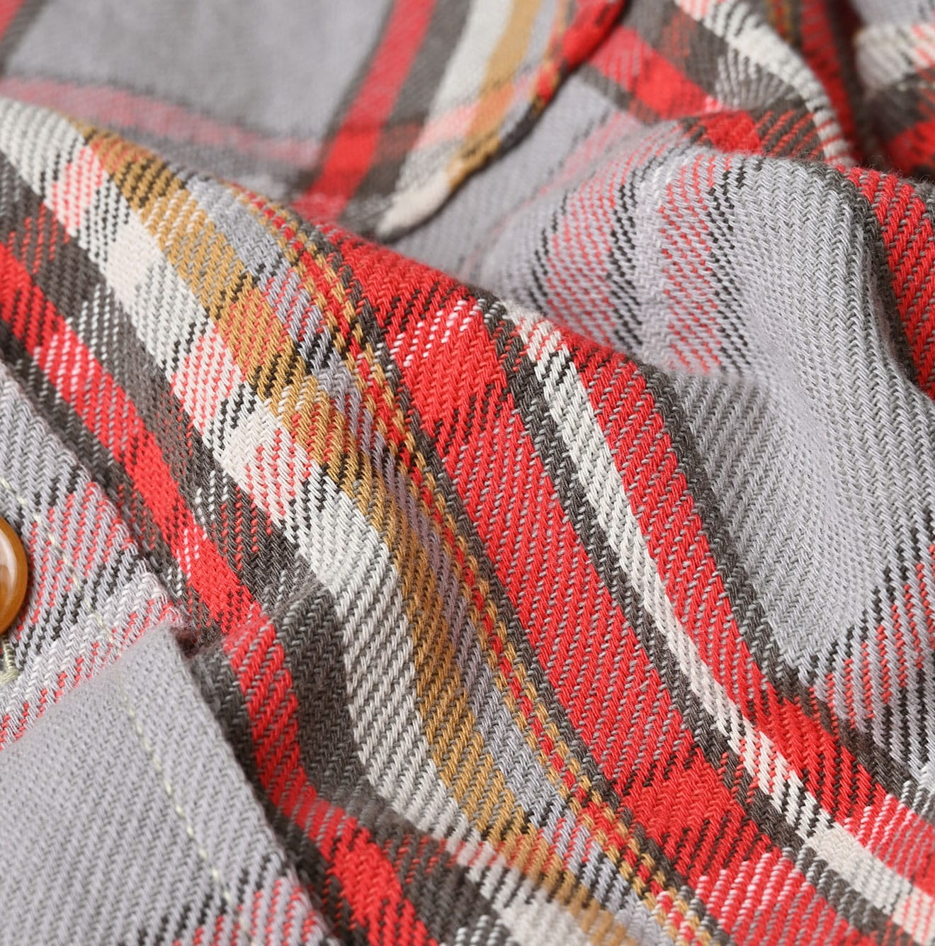 Zakkuri Indian Flannel 908 Over Shirt Detail