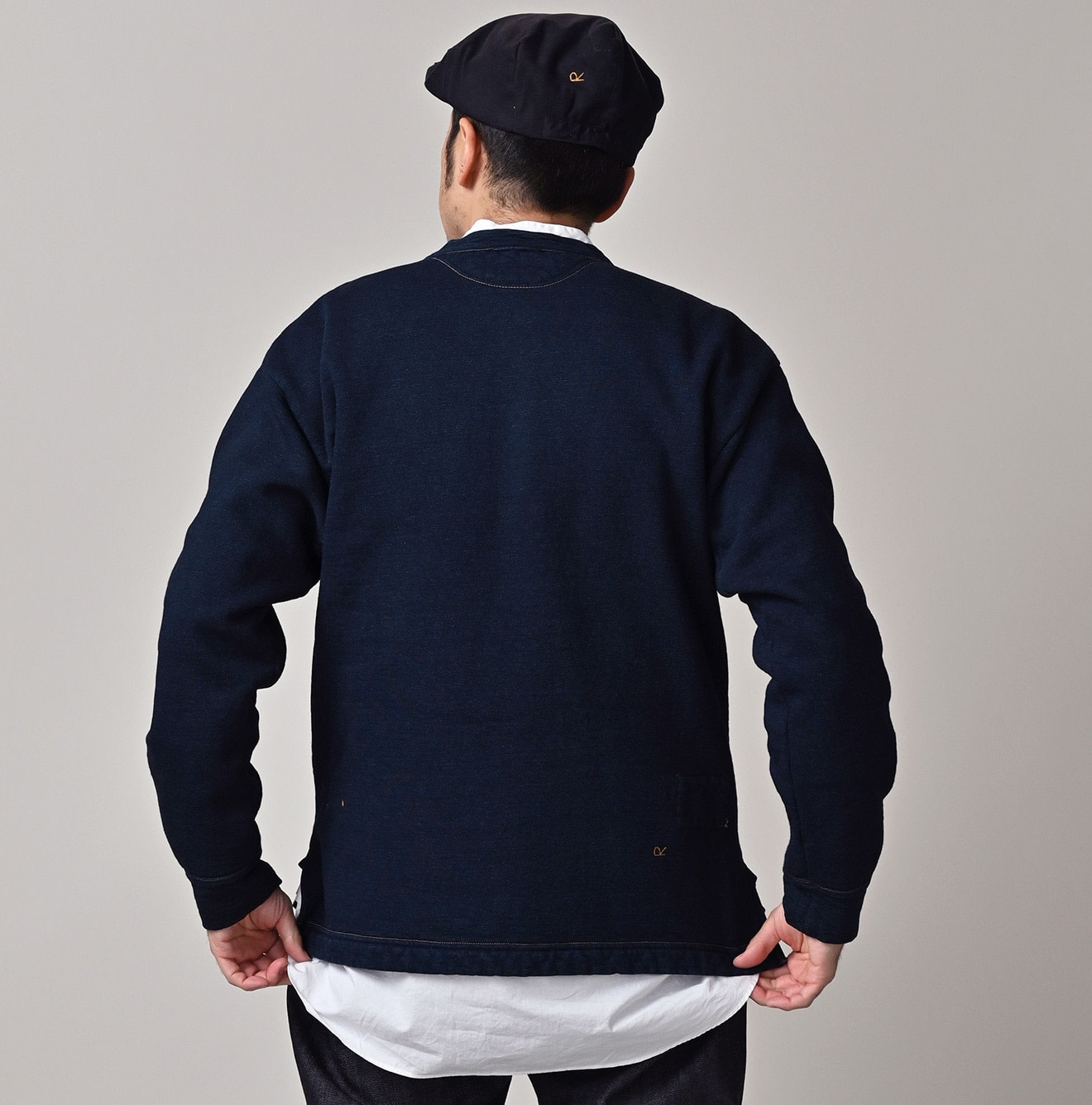 Indigo Urake 908 Henley Male Model