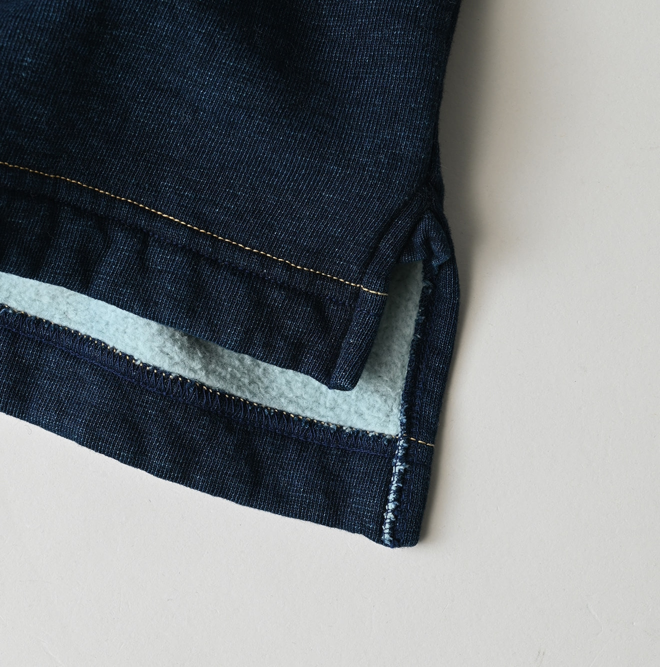 Indigo Urake 908 Henley Detail