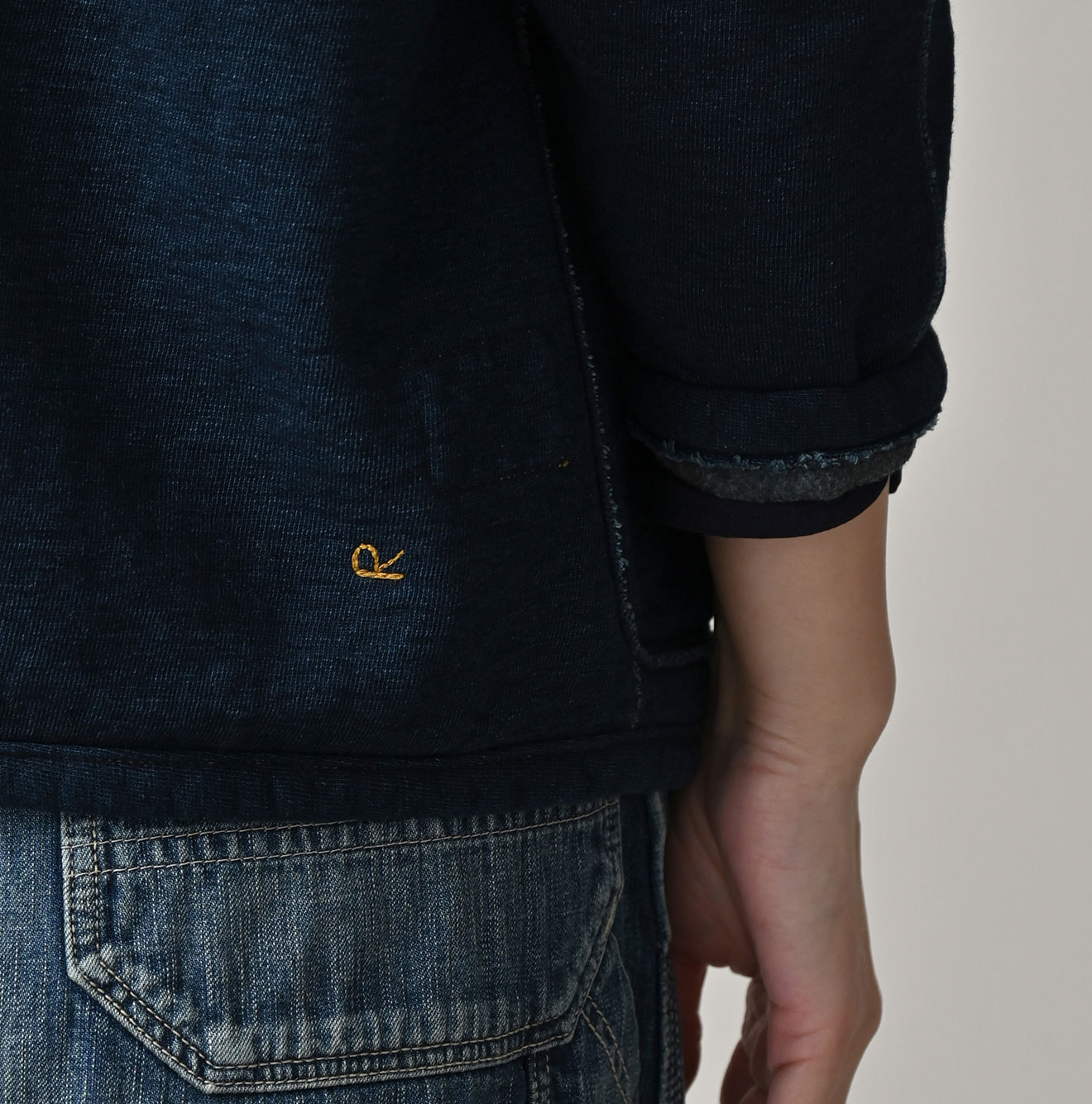 Indigo Heritage Urake 908 Binder Cardigan Detail