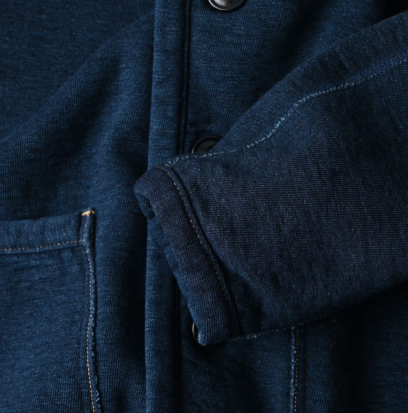 Indigo Heritage Urake 908 Binder Cardigan Detail