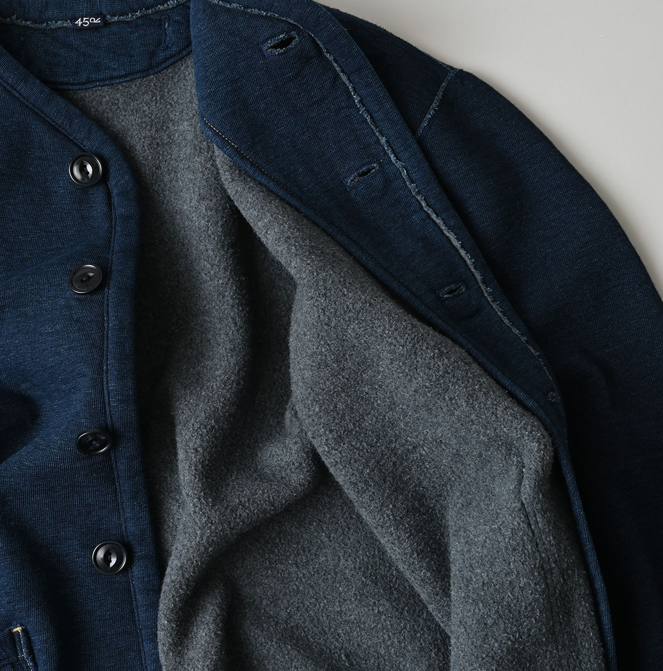 Indigo Heritage Urake 908 Binder Cardigan Detail