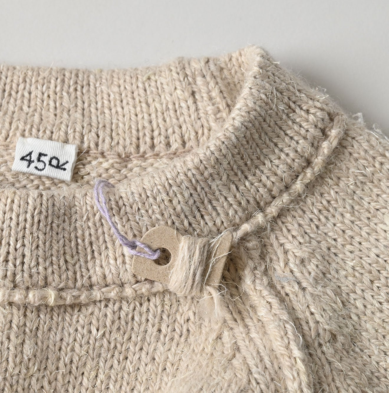 Cashmere Linen Raglan Sleeve Sweatshirt MEN Detail