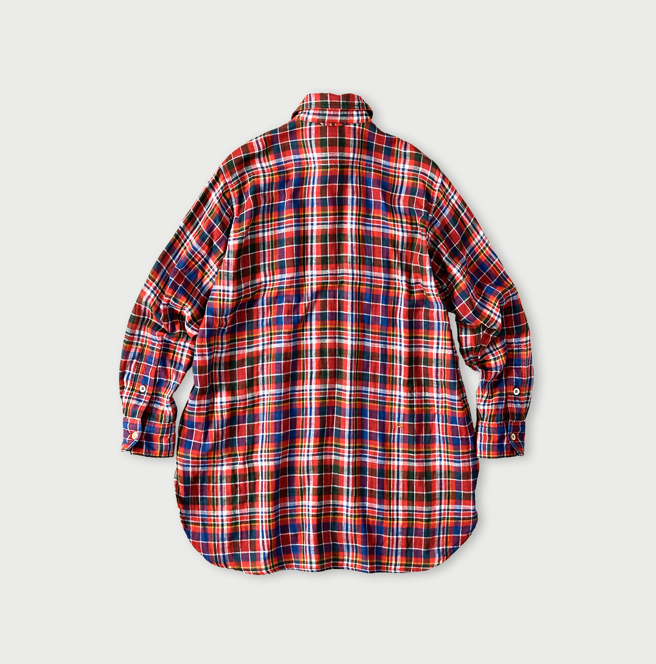 Gauze Double Woven 908 Gatcha-Pocket Shirt Back