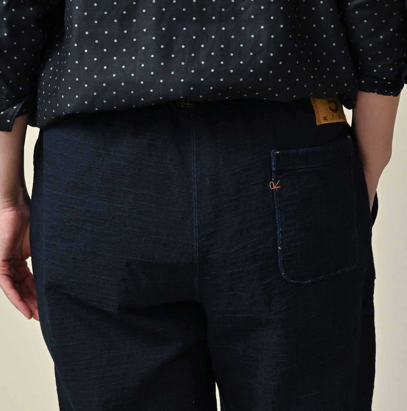 Indigo Dekoboko Tenjiku 908 Pants Detail