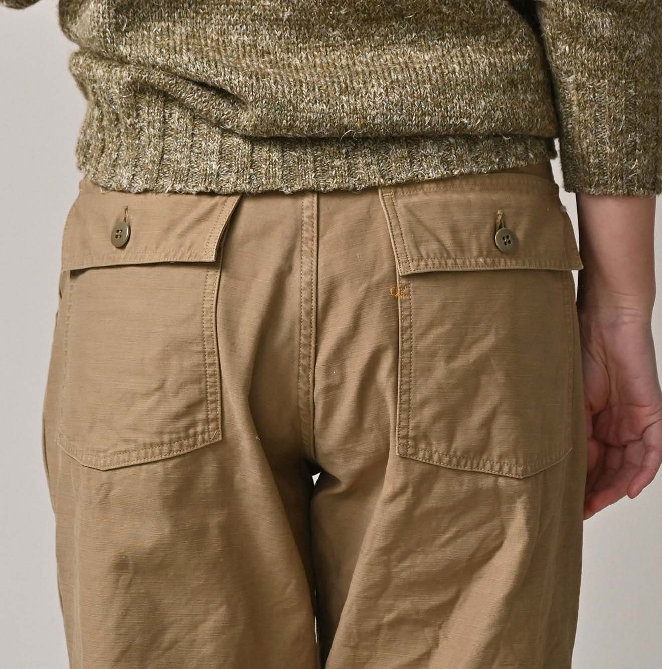 Back Satin 908 Baker Pants Detail