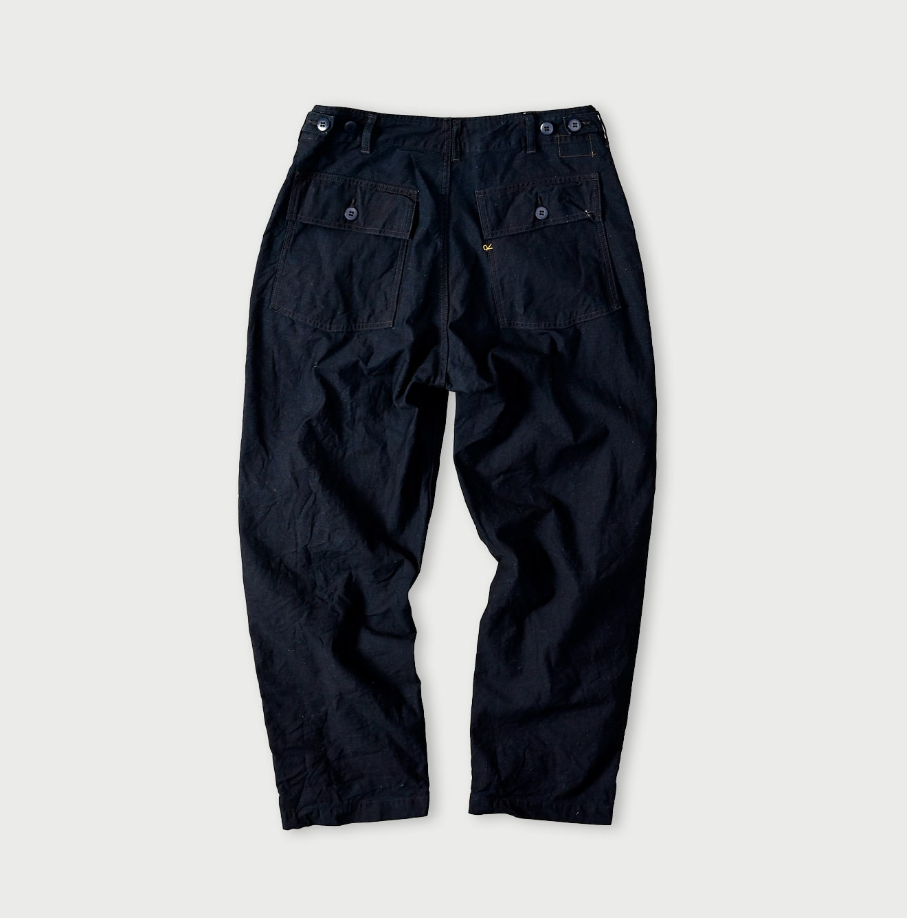 Indigo Back Satin 908 Baker Pants Back