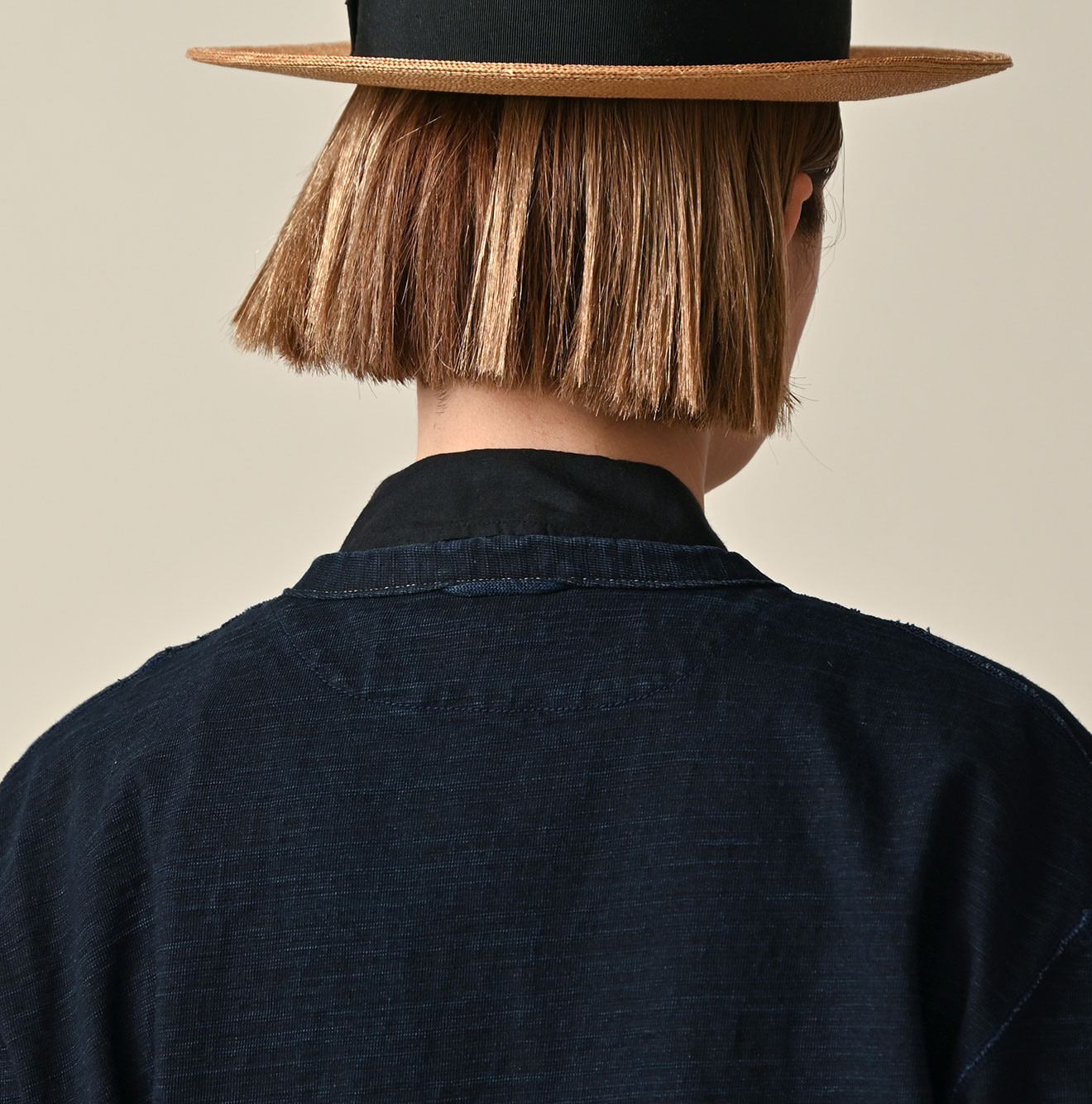 Indigo Dekoboko Tenjiku 908 Binder Cardigan Detail