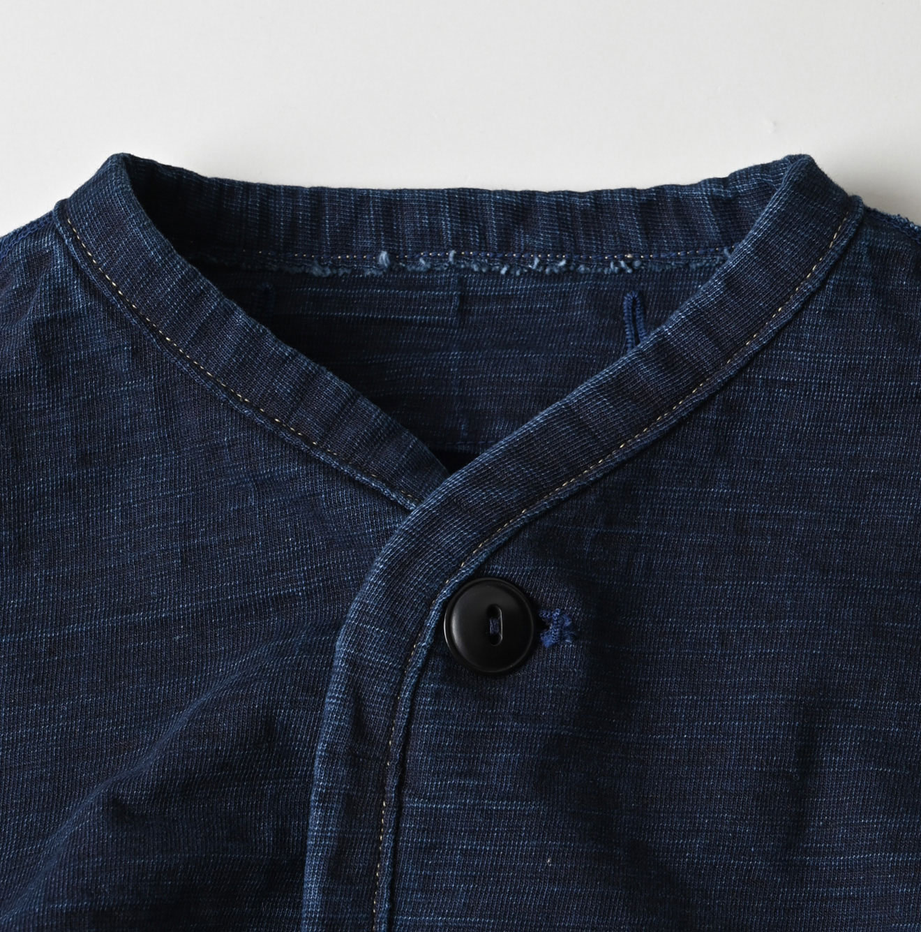 Indigo Dekoboko Tenjiku 908 Binder Cardigan Detail