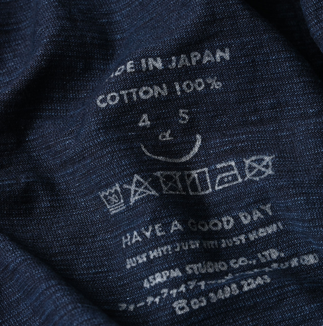 Indigo Dekoboko Tenjiku 908 Binder Cardigan Detail