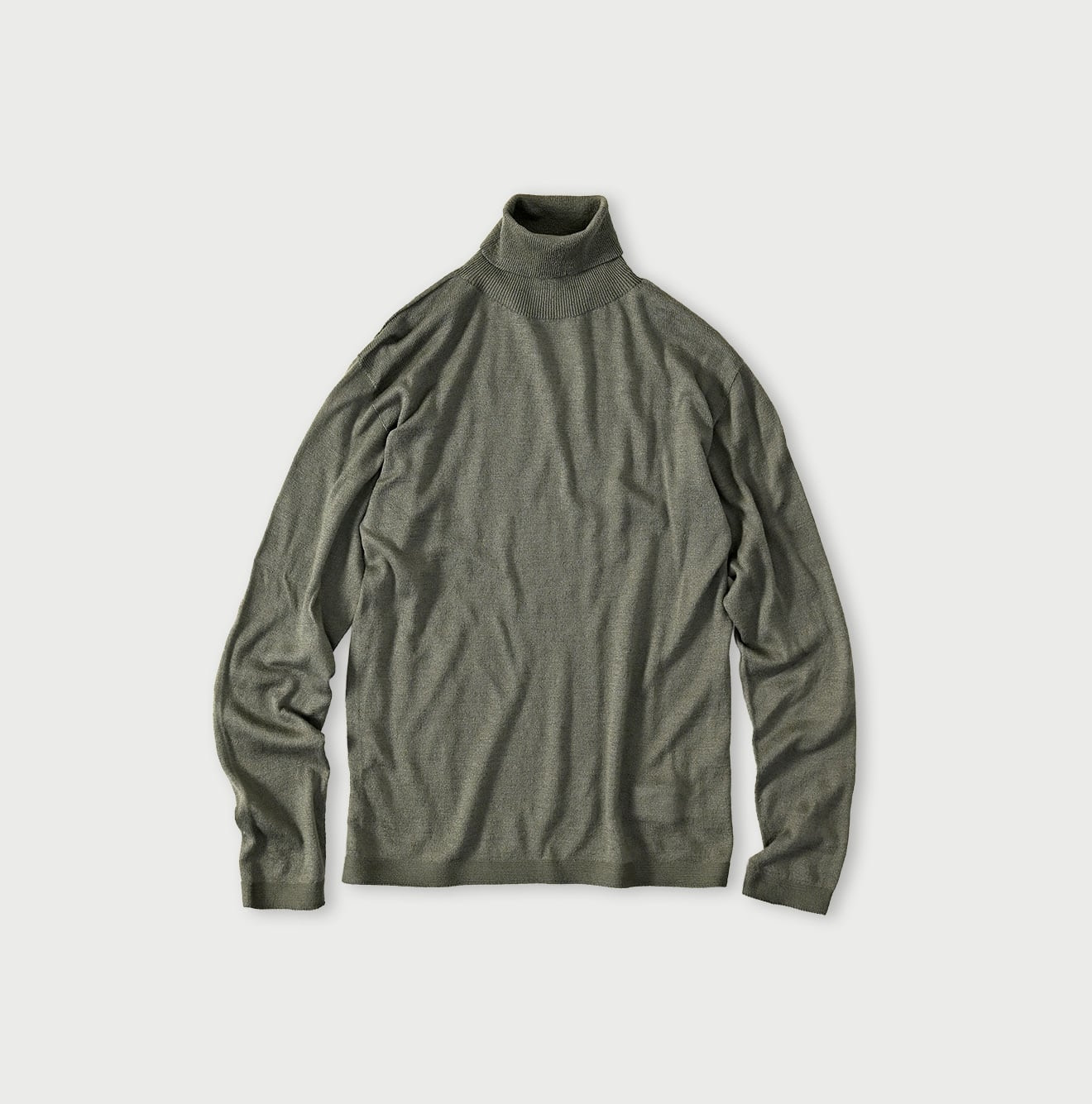 Whole Super Gauze 908 Turtle Gray Khaki Top