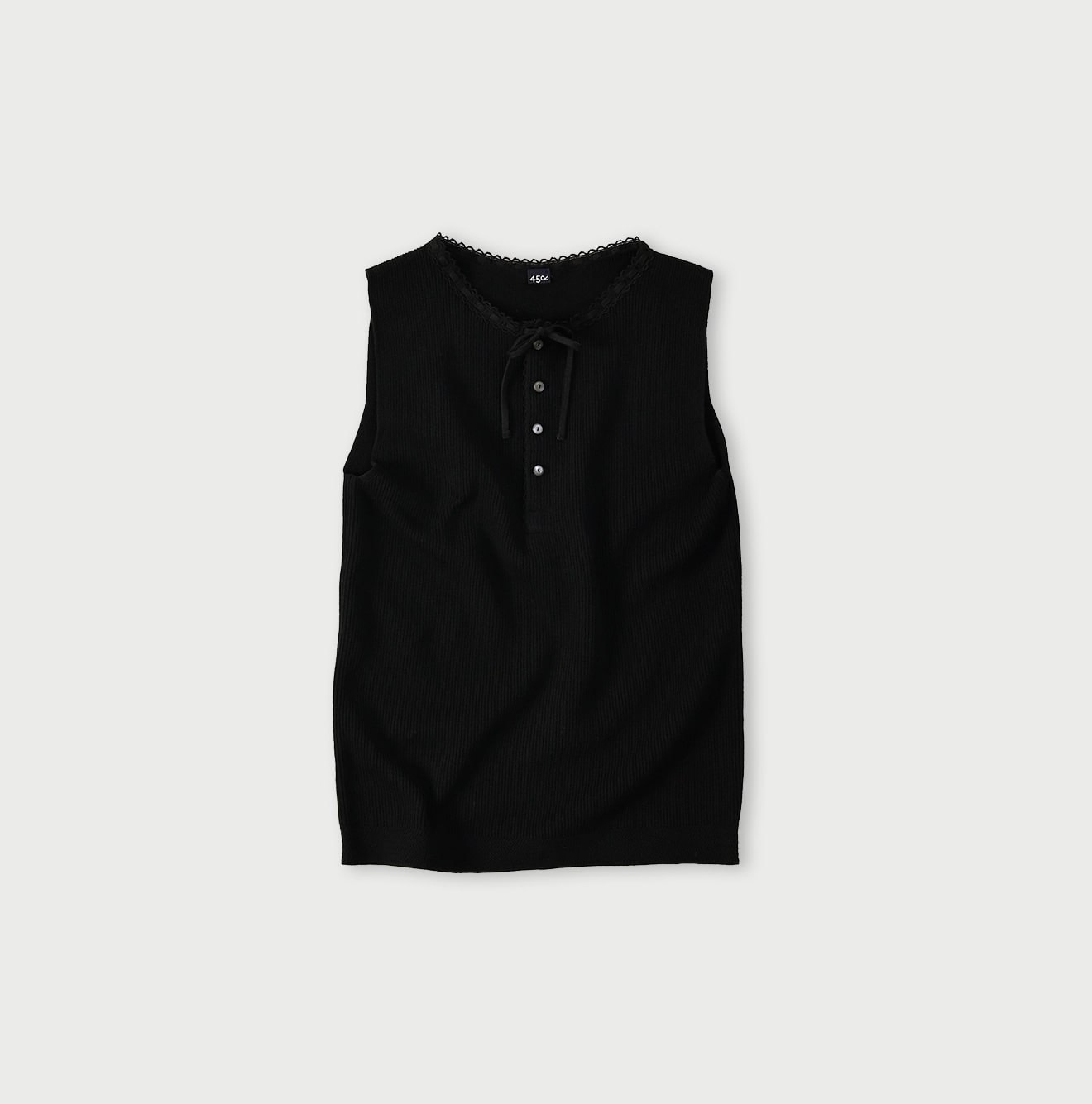 Rib Knitsew Camisole Black