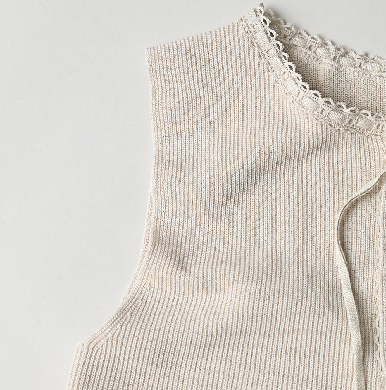Rib Knitsew Camisole Detail