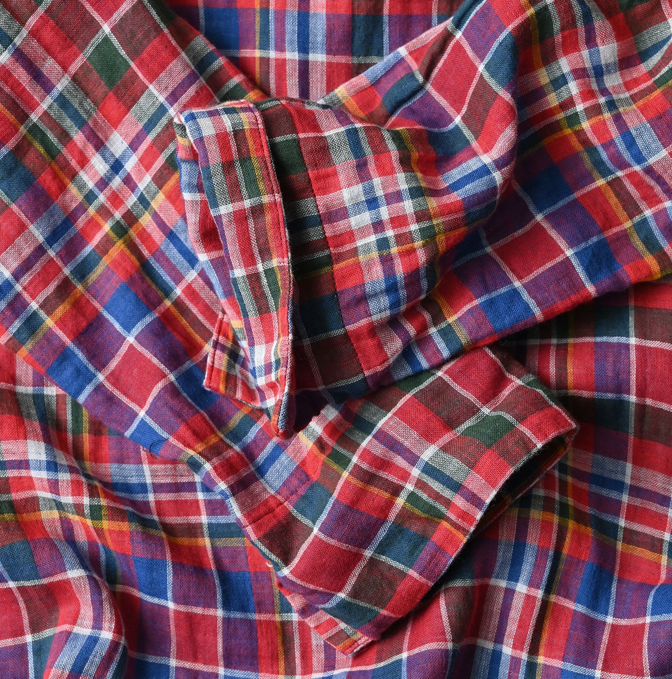 Gauze Double Woven Frill Collar Dress Detail