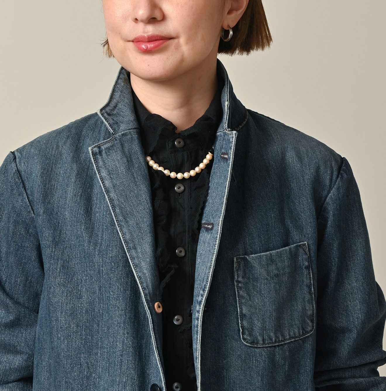 Rye Mugi Denim 908 Jacquarde Distressed Detail