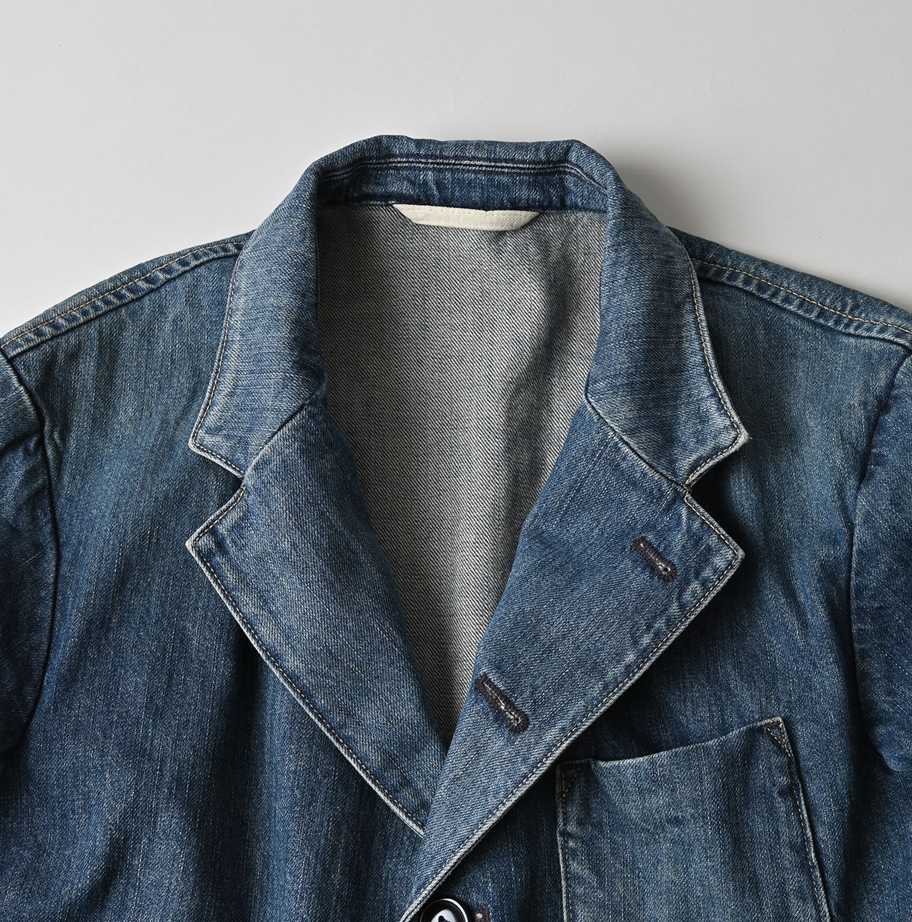 Rye Mugi Denim 908 Jacquarde Distressed Detail