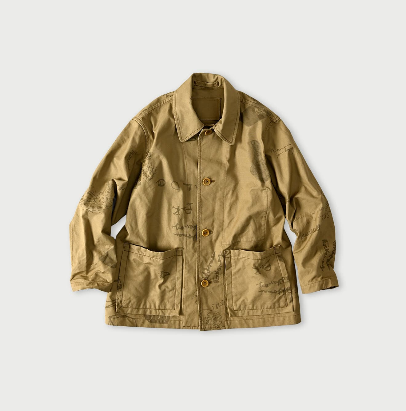 Duck Doodle Print 908 Cover All Beige