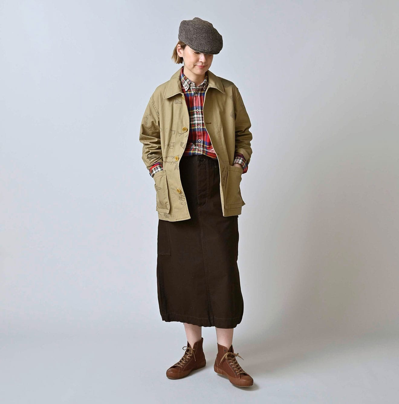 Duck Doodle Print 908 Cover All Female Model