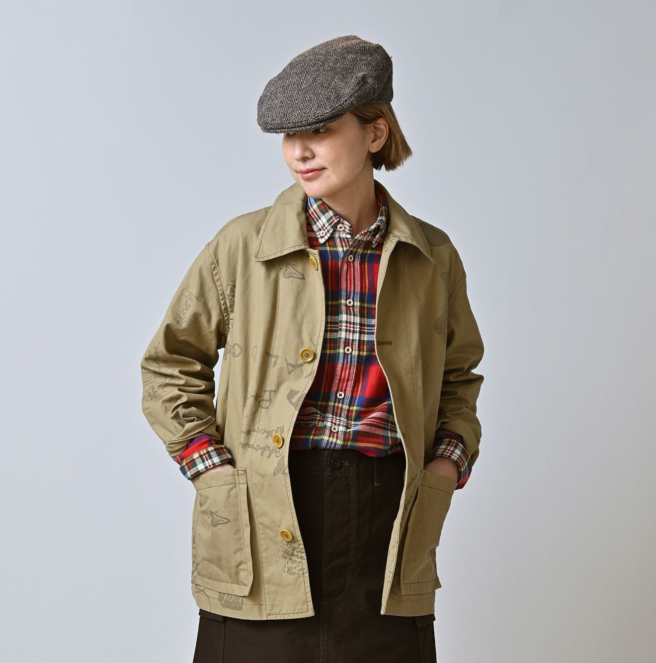 Duck Doodle Print 908 Cover All Female Model