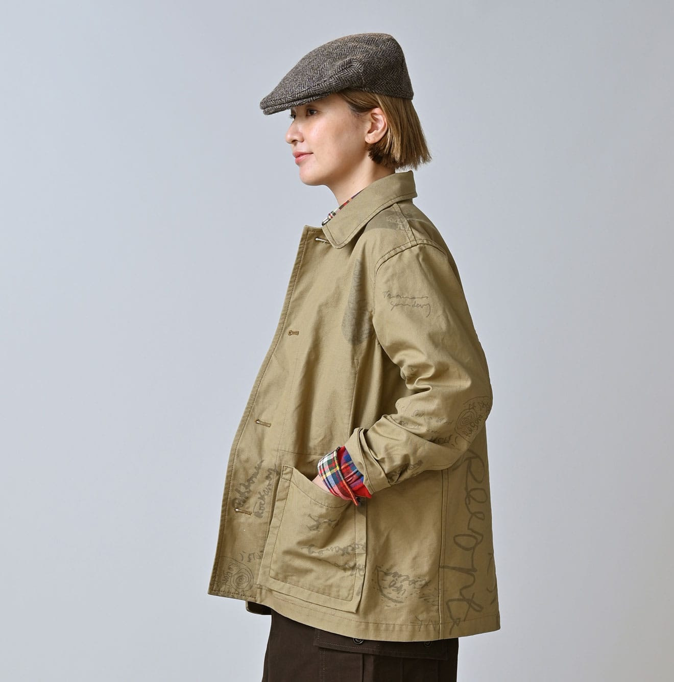 Duck Doodle Print 908 Cover All Female Model