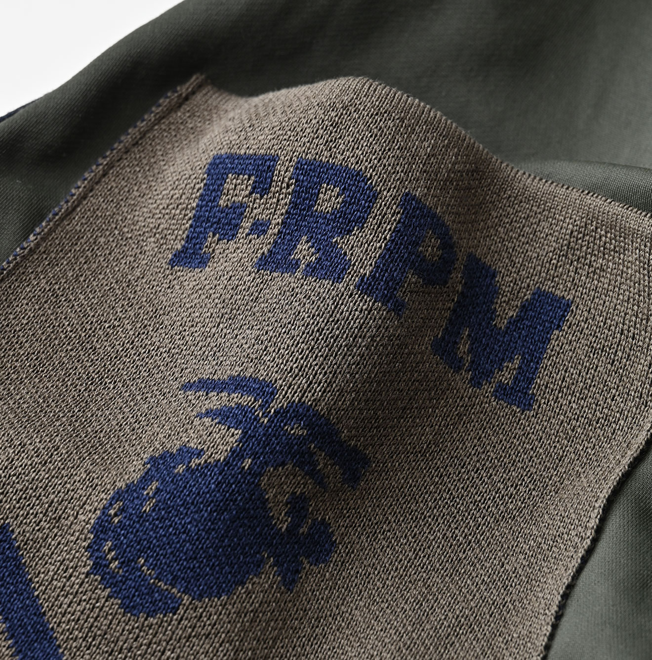 Indigo Back Satin x Nylon Urake 908 Canadian Mods Coat Detail