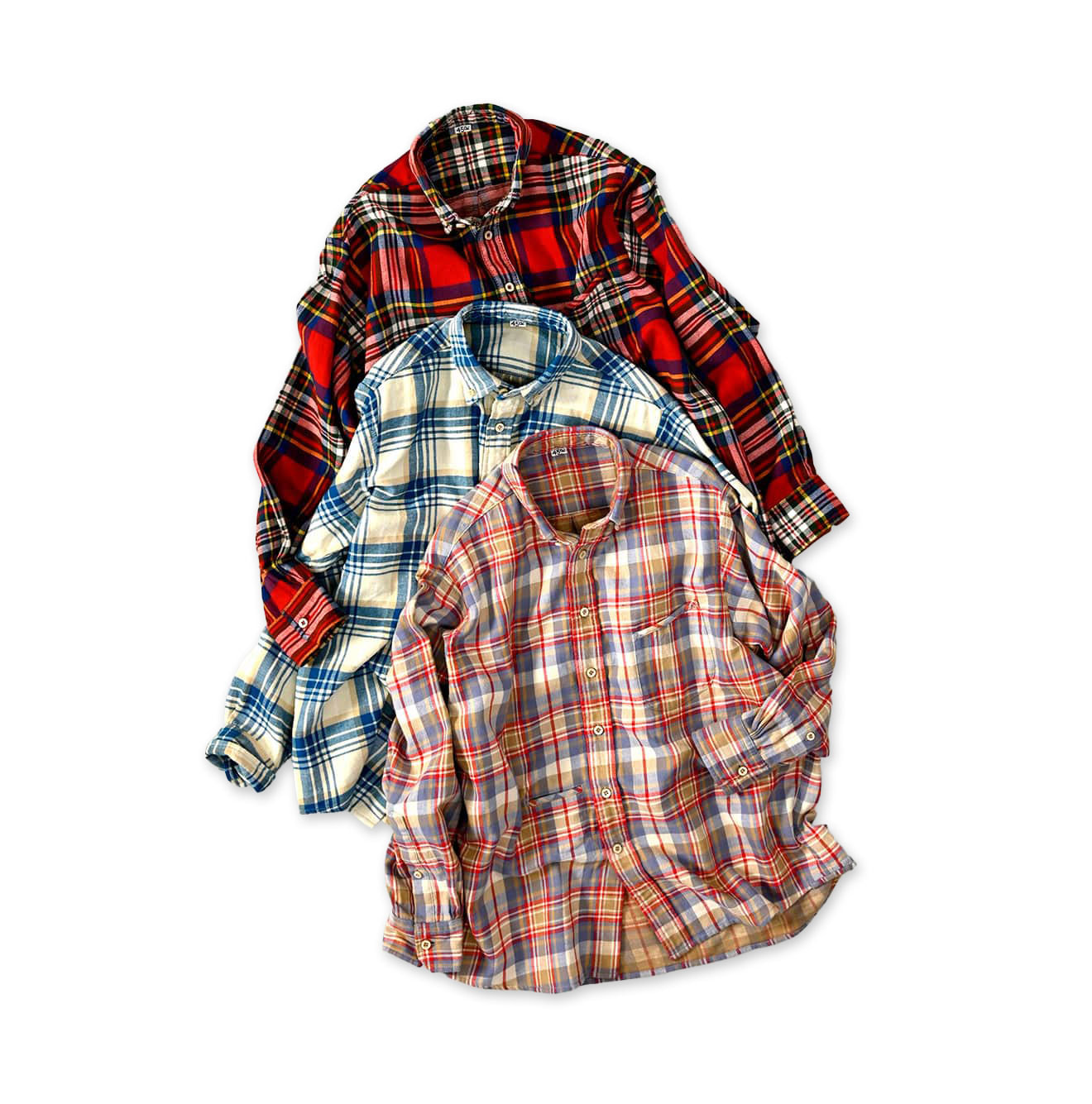 Indian Double Woven 908 Ocean Button Down Shirt