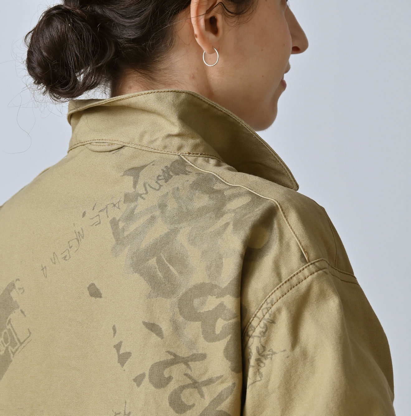 Duck Doodle Print 908 Duffer Shirt Detail