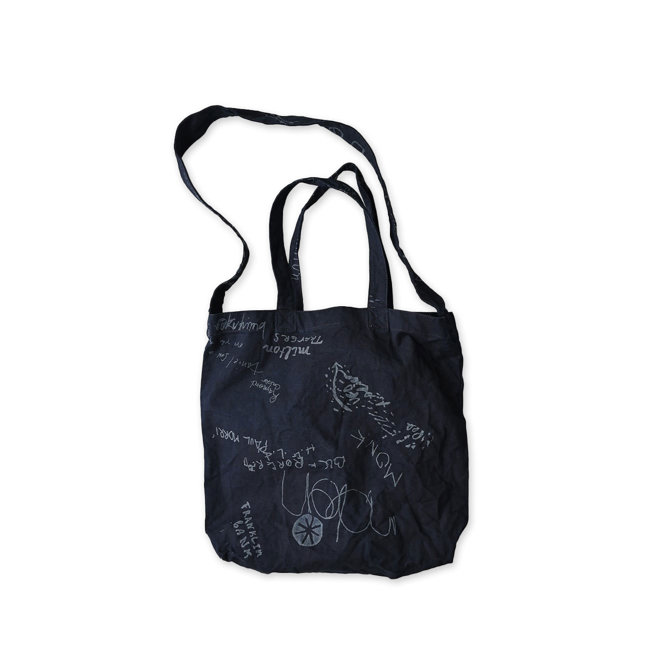 Indigo Duck Doodle Print 45 Tote Medium