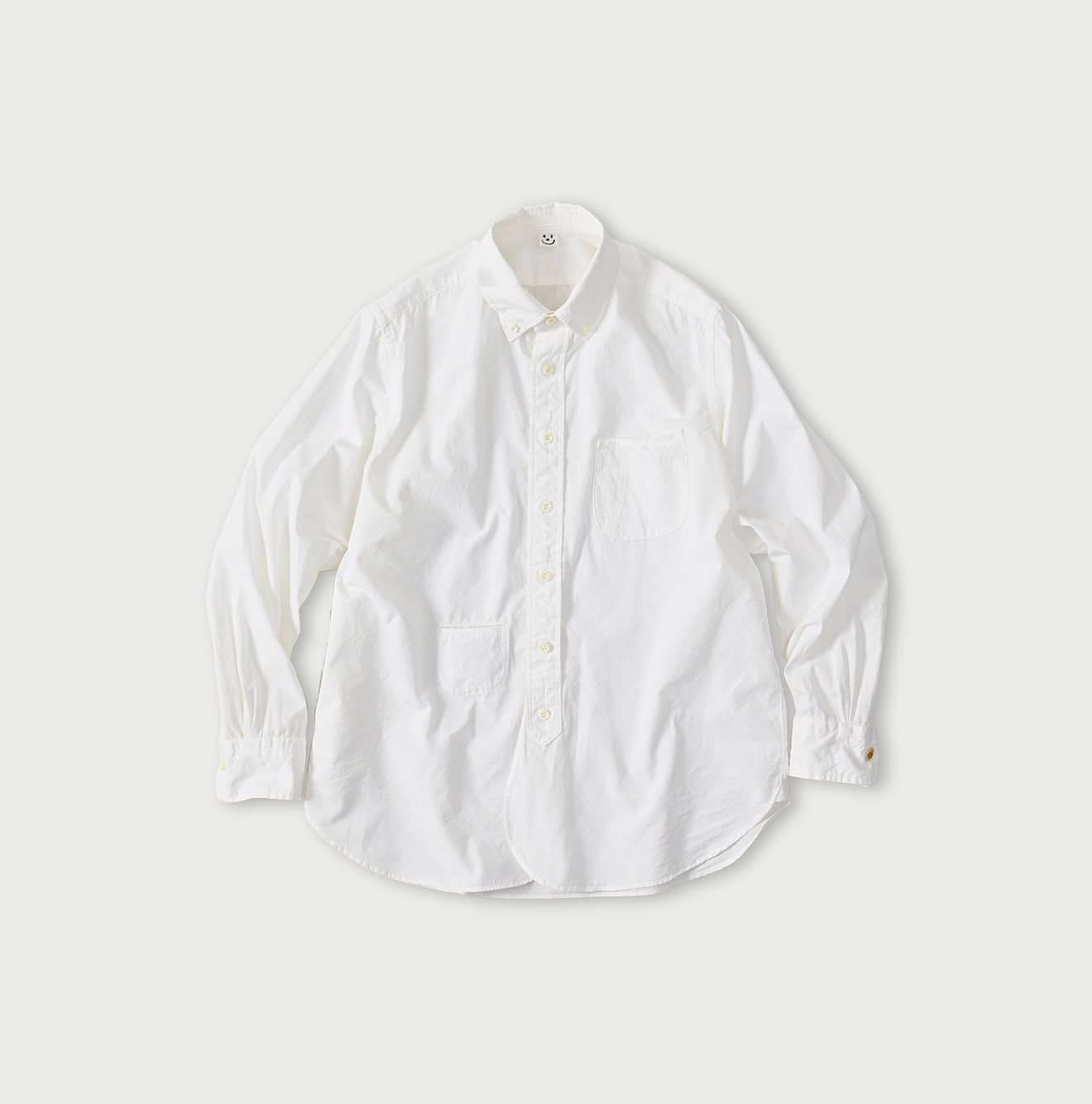 No.180 Miko 908 Loafer Button Down Shirt White
