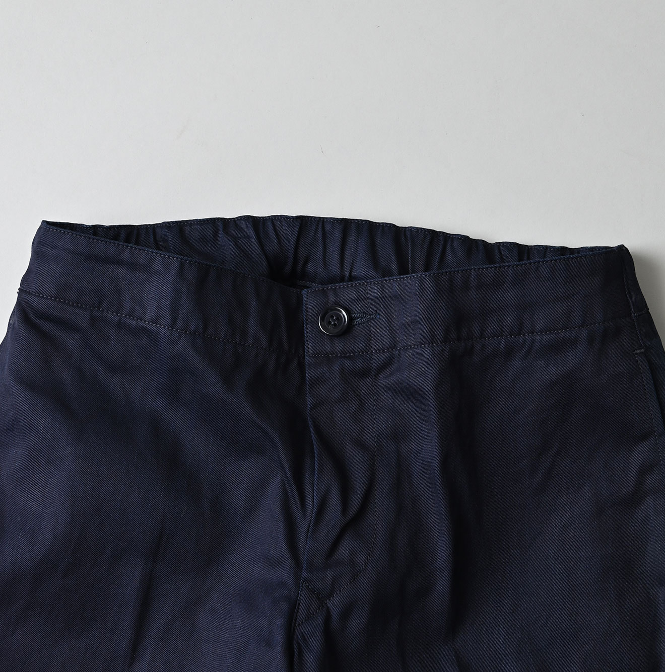 Indigo Double Thread Chino Sabrina Slacks Detail