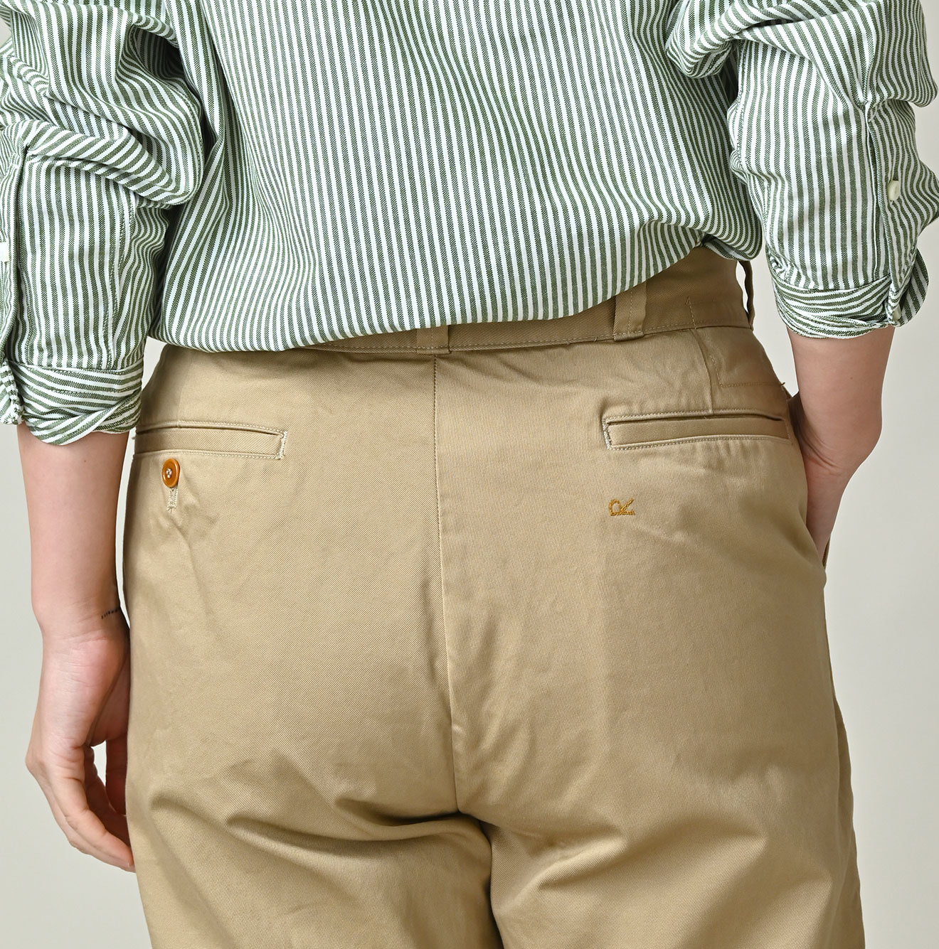 Double Thread Chino 908 Crosby Slacks Detail