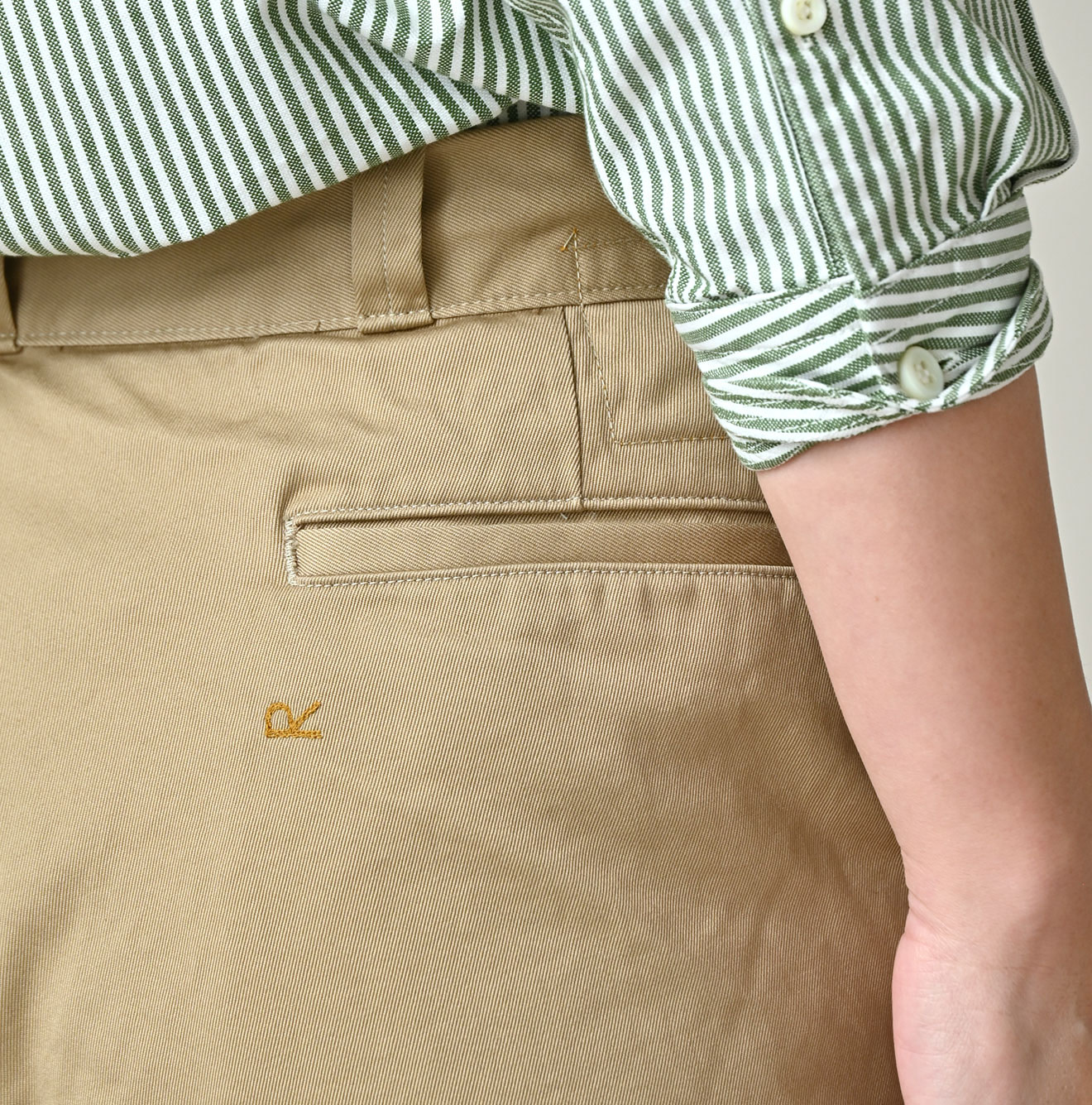 Double Thread Chino 908 Crosby Slacks Detail