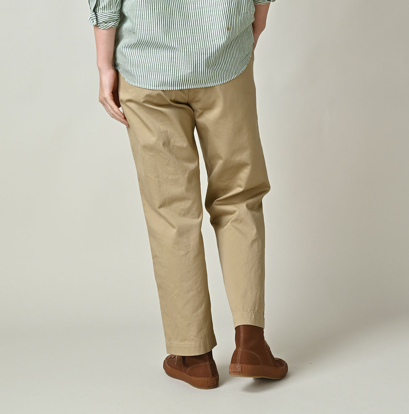 Double Thread Chino 908 Crosby Slacks Female Model