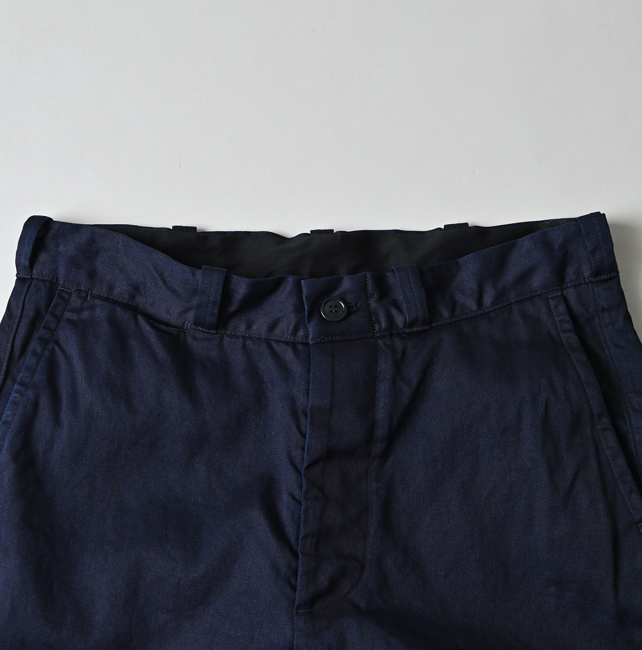 Indigo Double Thread Chino 908 Crosby Slacks Detail