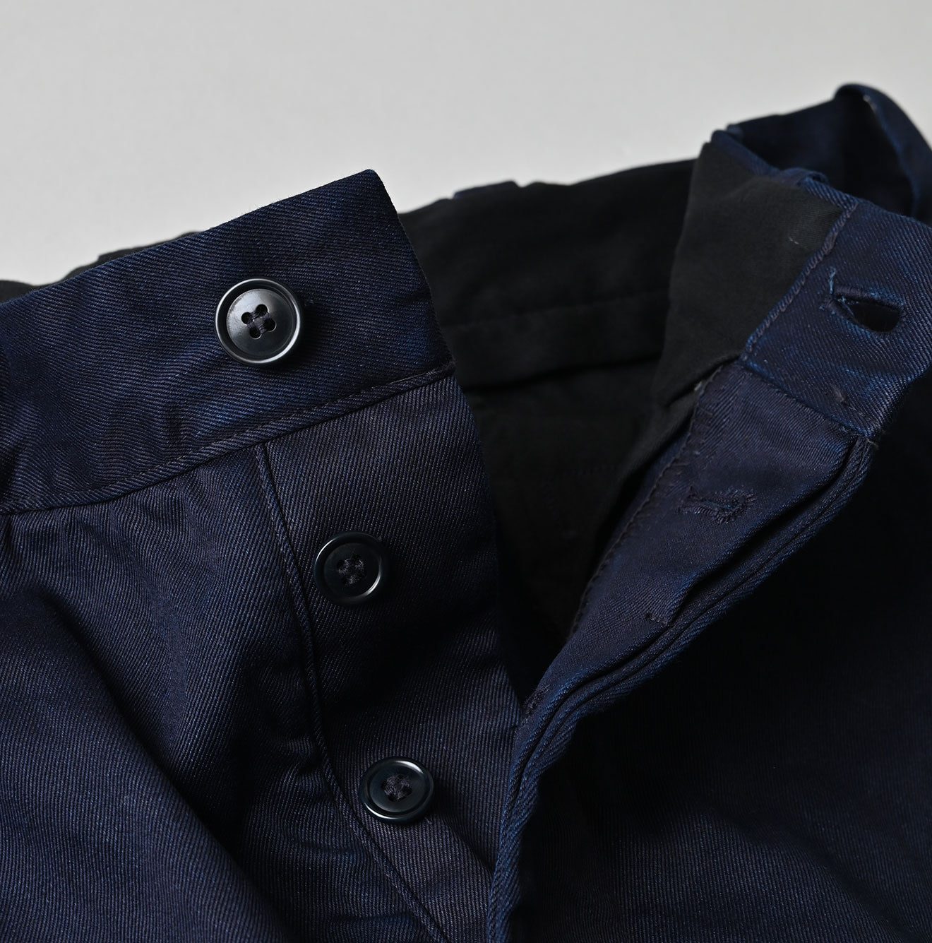 Indigo Double Thread Chino 908 Crosby Slacks Detail