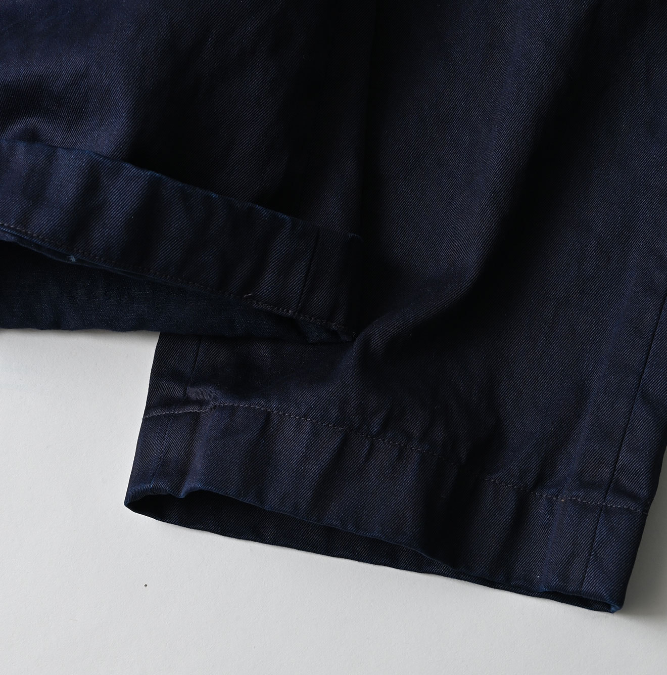 Indigo Double Thread Chino 908 Crosby Slacks Detail