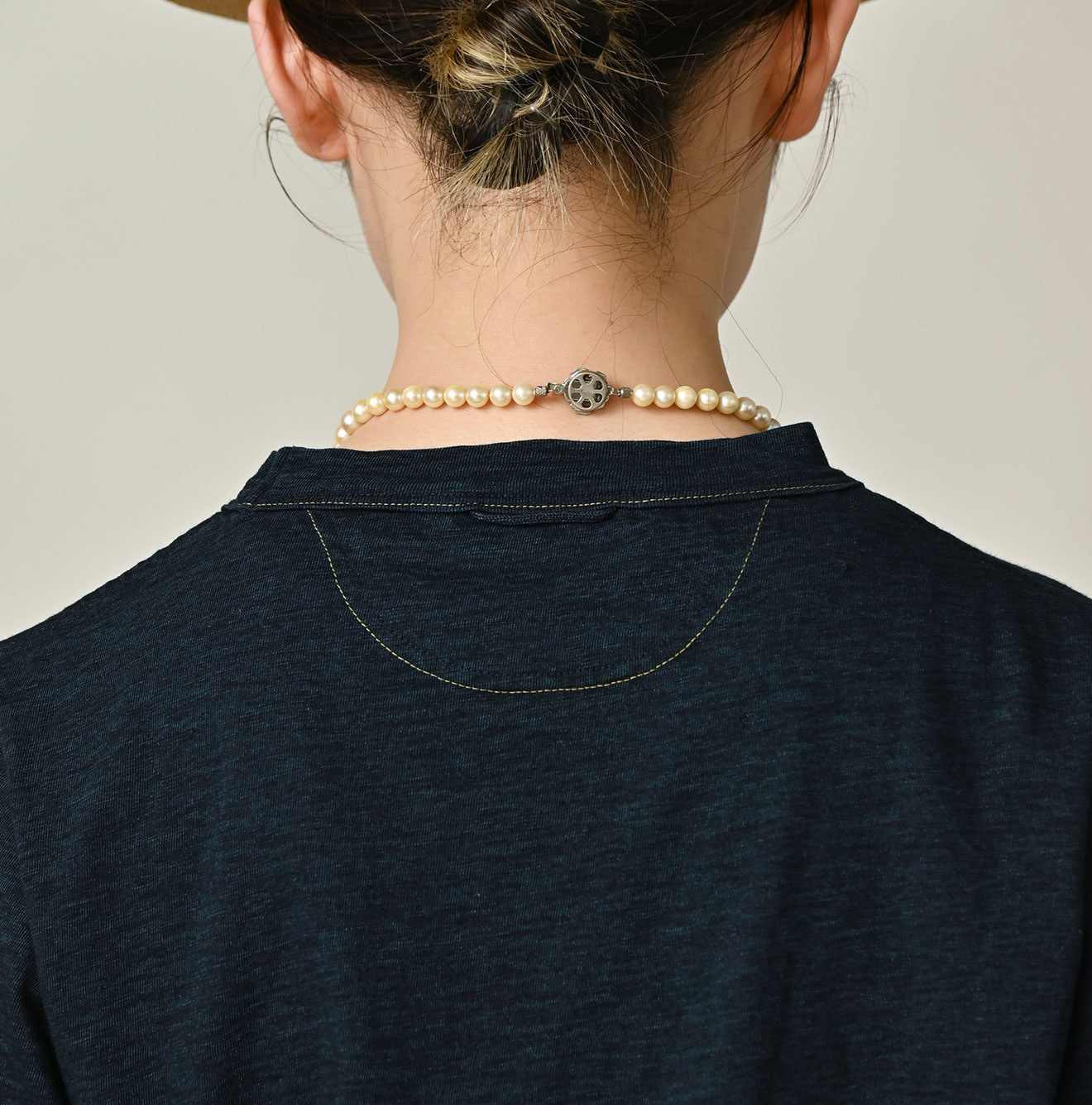 Indigo Tenjiku 908 45 Star T-shirt Detail