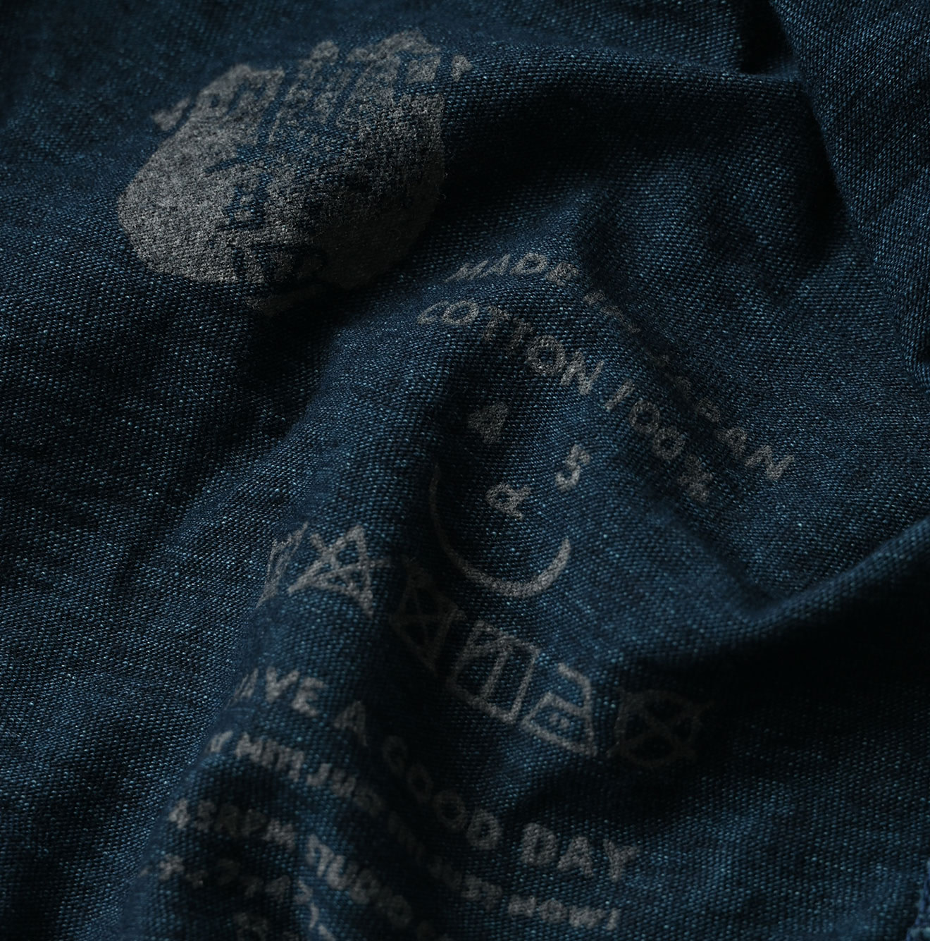 Indigo Tenjiku 908 45 Star T-shirt Detail