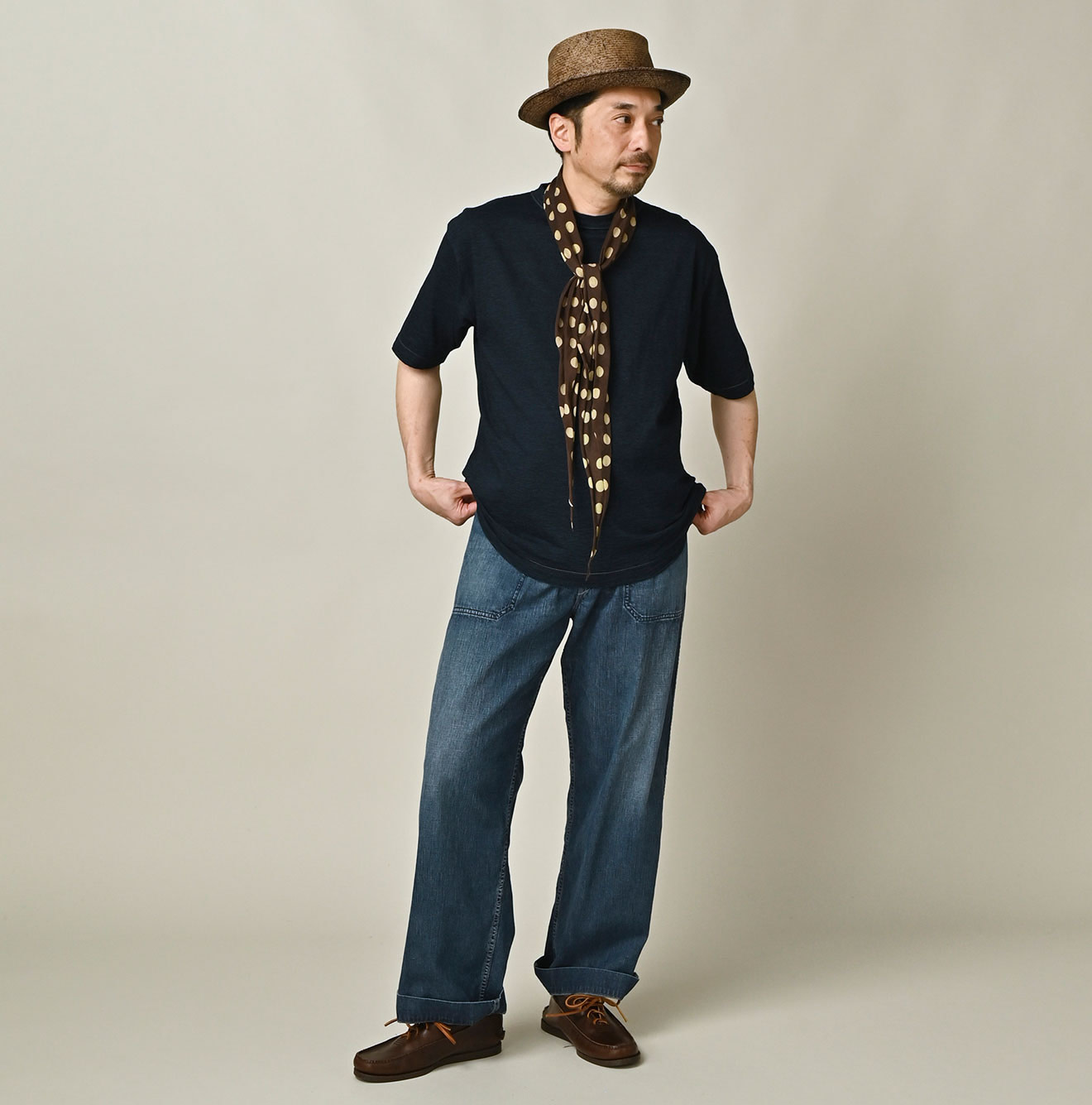 Indigo Tenjiku 908 45 Star T-shirt Male Model