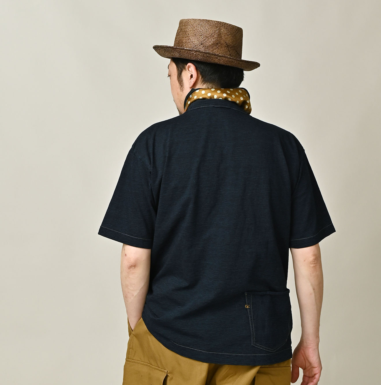 Indigo Tenjiku 908 Ocean T-shirt Male Model