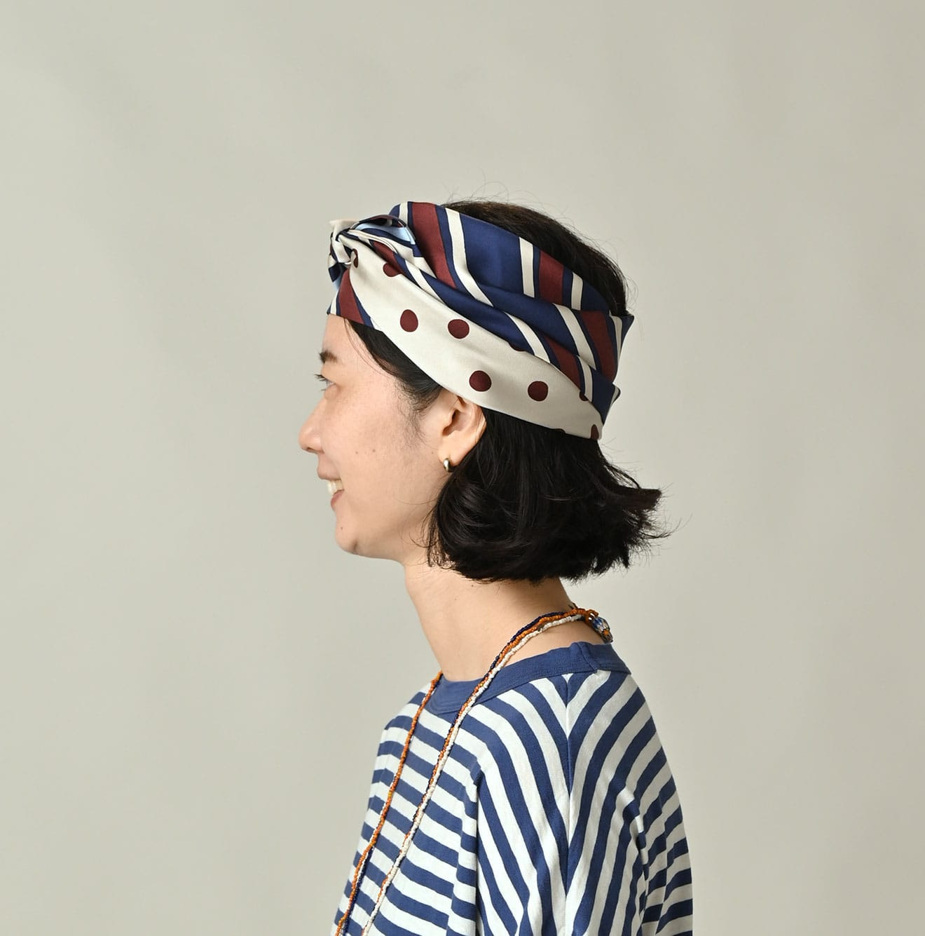 Silk Preppy Mix Kombu Female Model