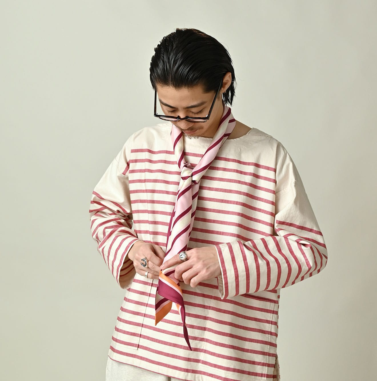 Silk Preppy Mix Kombu Female Model