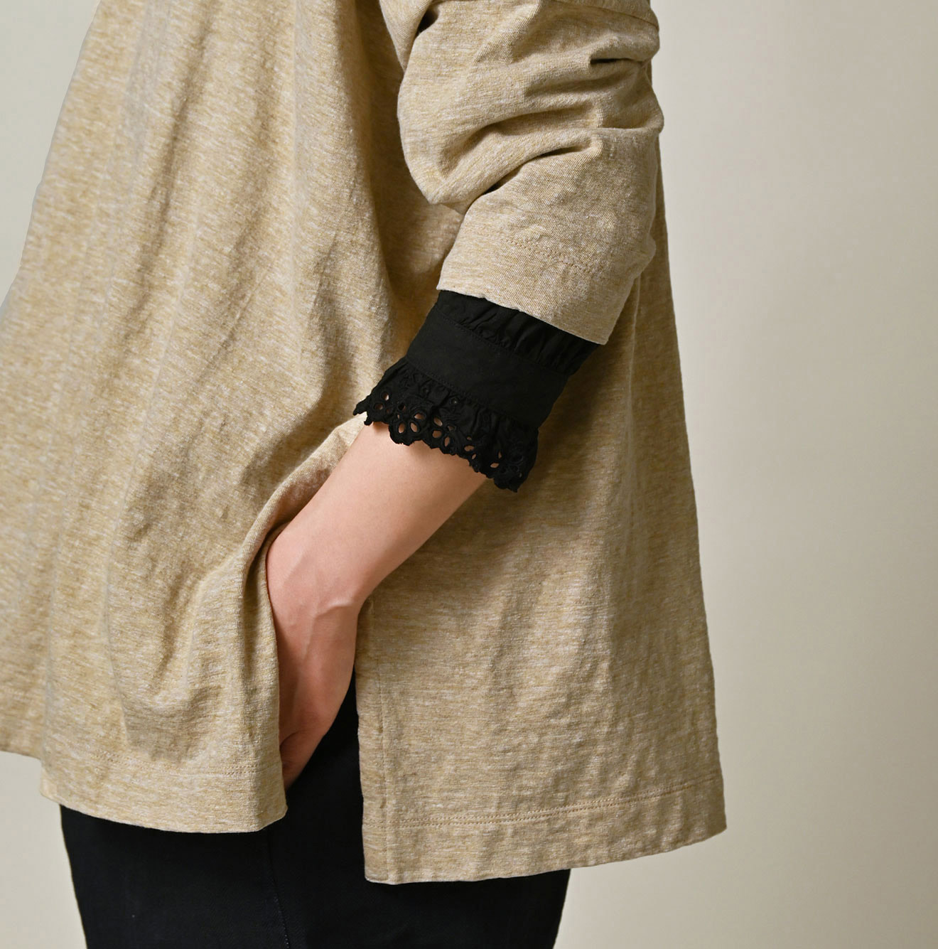 Top Tenjiku Big Slit T-shirt Detail