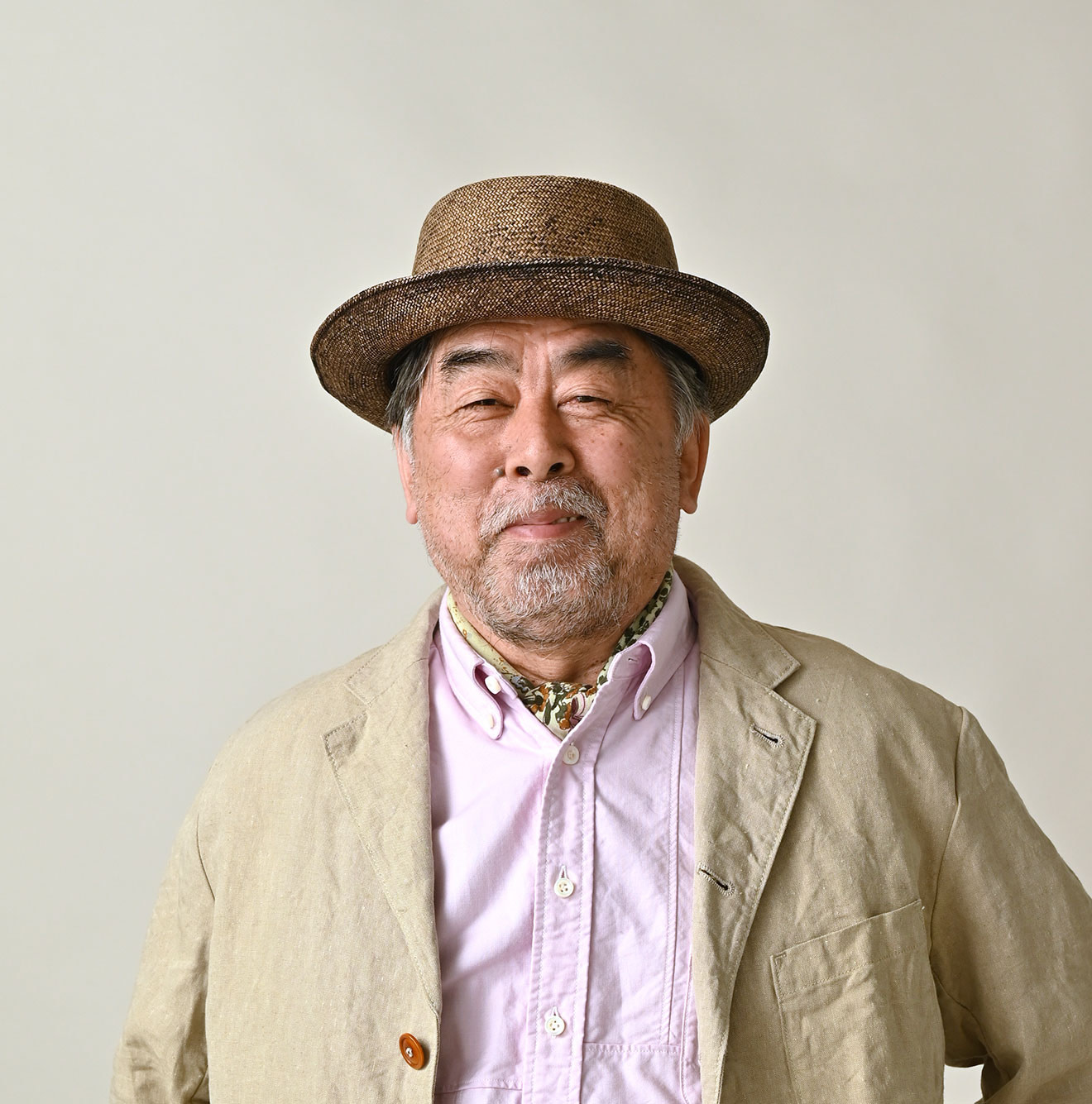 Supima Aya Patch Flower Bandana Male Model