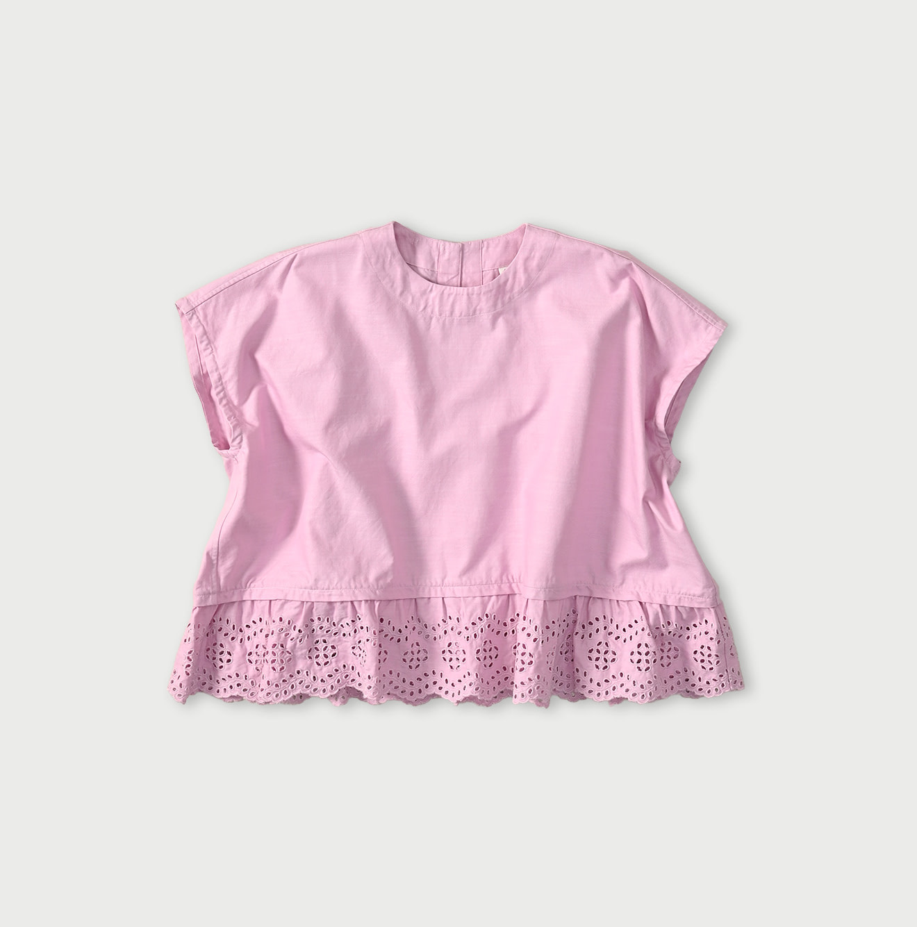 Supima OX Cutwork M Camisole Pink Chambray