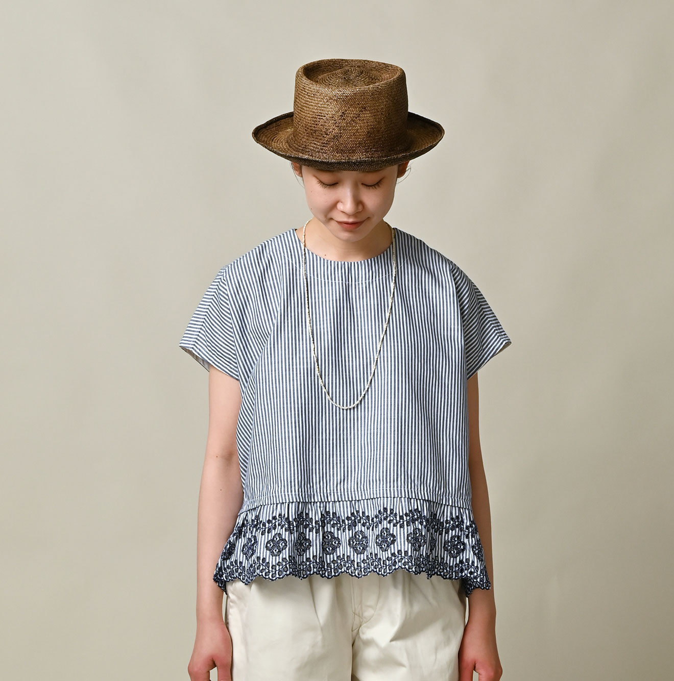 Supima OX Cutwork M Camisole Female Model