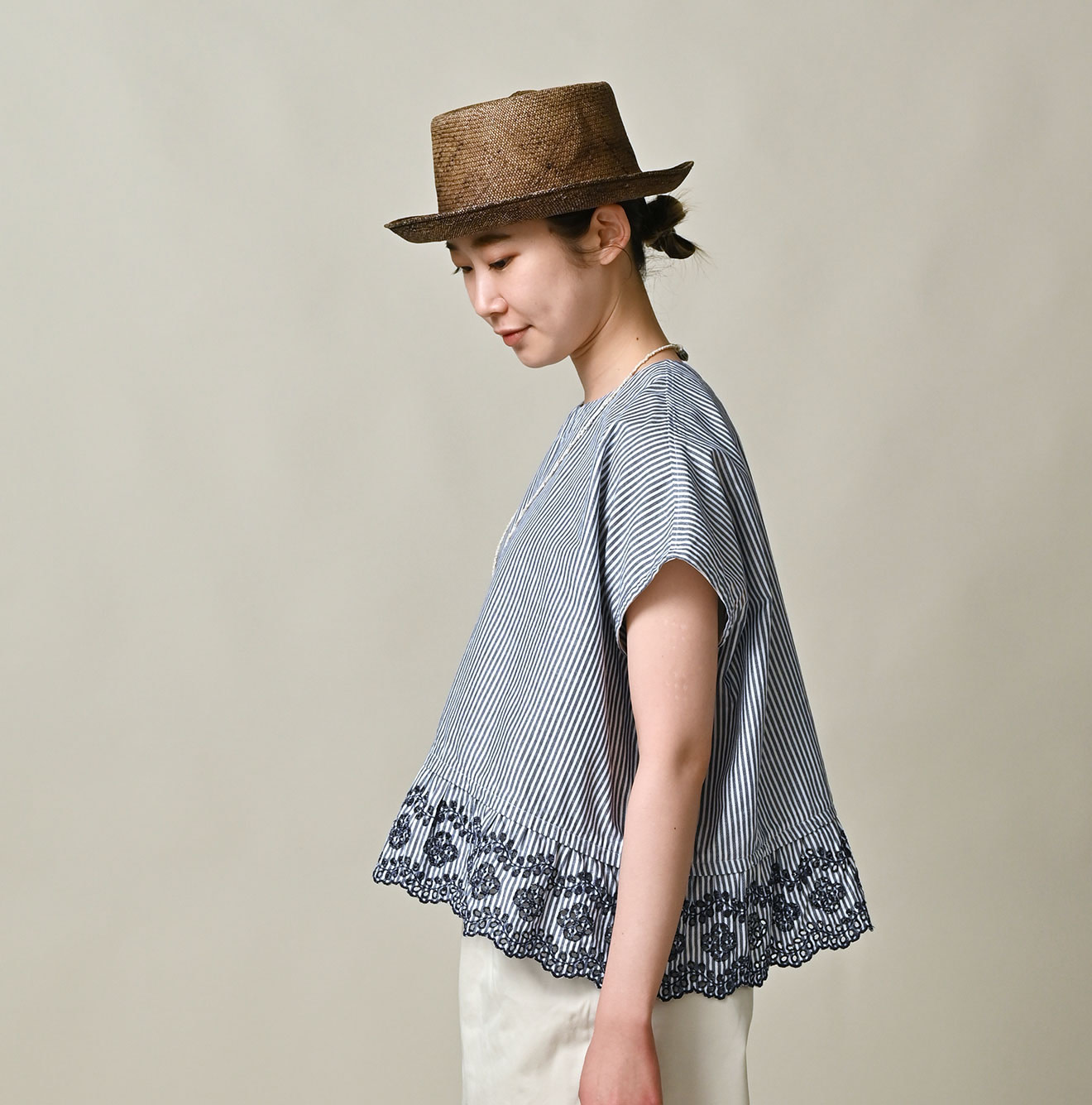 Supima OX Cutwork M Camisole Female Model