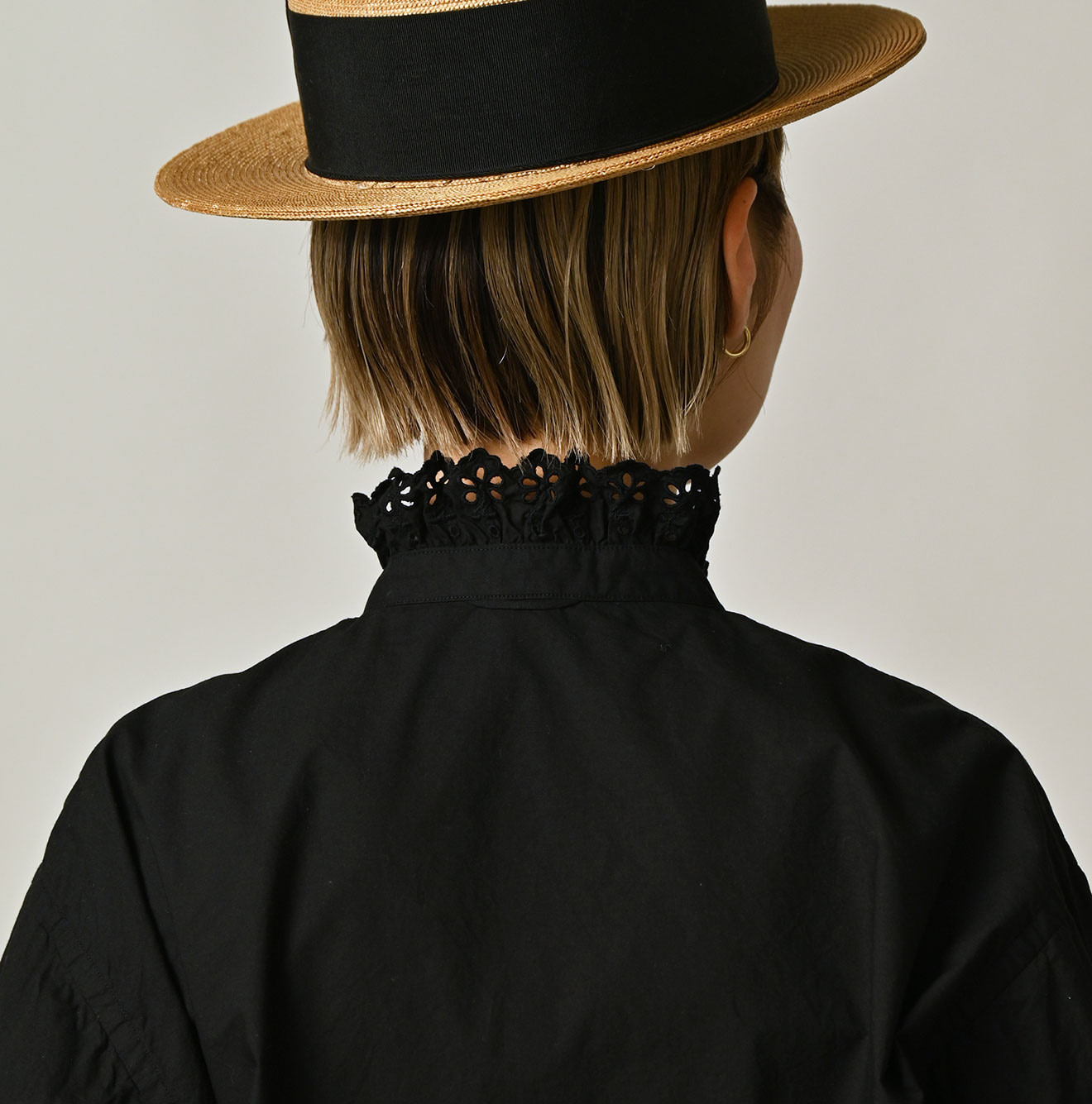 Supima Batiste Cutwork Blouse Detail