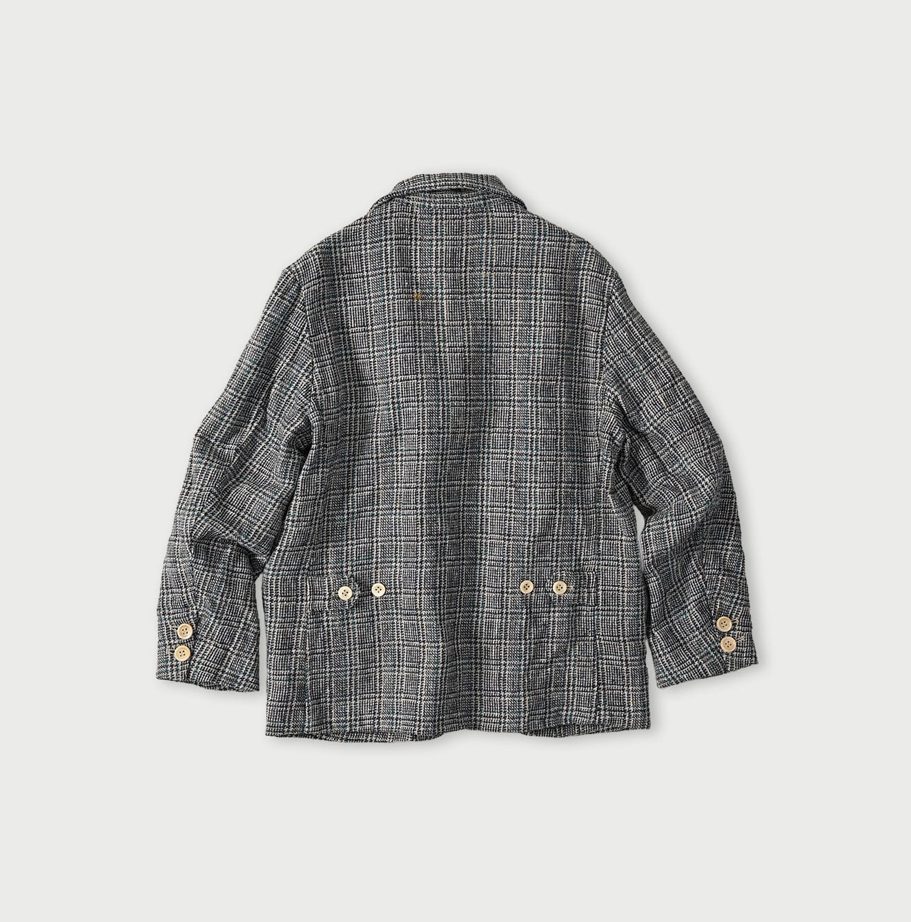 Cotton Linen Tweed 908 Jacketer Blue Back